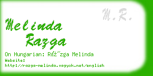 melinda razga business card